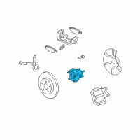 OEM 2009 Saturn Aura Hub & Bearing Diagram - 20907864