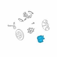 OEM 2006 Pontiac G6 Caliper Diagram - 19368941