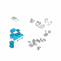 OEM Kia Console Assembly-Floor Diagram - 846201D0005U