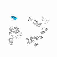 OEM 2009 Kia Rondo Cup Holder Assembly Diagram - 846701D401S8