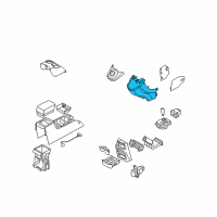 OEM Kia Rondo Console Assembly-Floor Diagram - 846101D000RU