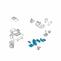 OEM 2009 Kia Rondo Cover Assembly-Console E Diagram - 846901D200S8