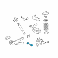 OEM Lexus Rear Suspension Control Arm Assembly, No.1 Diagram - 48710-0E030