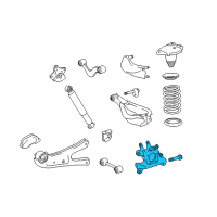 OEM 2015 Lexus RX350 Carrier Sub-Assy, Rear Axle, LH Diagram - 42305-0E020