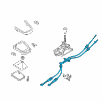 OEM 2019 Toyota Yaris Shift Control Cable Diagram - 33820-WB001