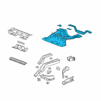 OEM Saturn Compartment, Body Rear Diagram - 25821561