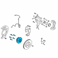 OEM 2020 Kia Forte Front Wheel Hub Assembly Diagram - 51730M6000