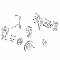 OEM 2021 Kia Forte Brake Caliper Bracket Diagram - 58123D7000