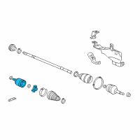 OEM 2003 Honda Accord Joint, Inboard Diagram - 44310-SDA-A00