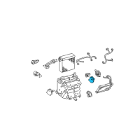 OEM 2009 Lexus SC430 Air Mix Motor Damper Servo Sub Assembly Diagram - 87106-30341