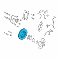 OEM Lincoln MKZ Rotor Diagram - 6U2Z-1V125-H