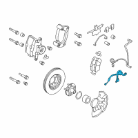 OEM 2012 Ford Fusion Brake Hose Diagram - AE5Z-2078-E