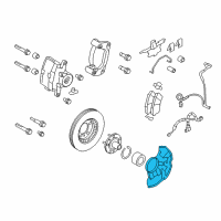 OEM 2007 Mercury Milan Splash Shield Diagram - 6E5Z-2K004-AA