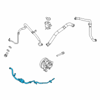 OEM 2014 Lincoln MKX Lower Return Hose Diagram - BT4Z-3A713-C