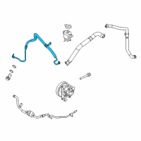 OEM 2012 Lincoln MKX Pressure Hose Diagram - BT4Z-3A719-D