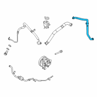 OEM 2012 Lincoln MKX Upper Return Hose Diagram - CT4Z-3A713-E