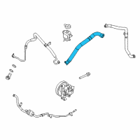 OEM 2014 Lincoln MKX Reservoir Hose Diagram - BT4Z-3691-A