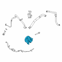 OEM 2012 Lincoln MKX Power Steering Pump Diagram - CT4Z-3A674-A