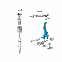 OEM Lexus GS F KNUCKLE Sub-Assembly, Steering Diagram - 43202-24010