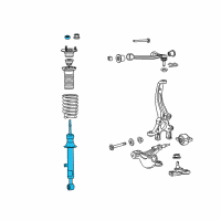 OEM 2019 Lexus GS F ABSORBER Set, Shock Diagram - 48520-80517