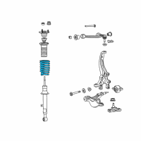 OEM 2015 Lexus RC F Spring, Coil, Front Diagram - 48131-24670