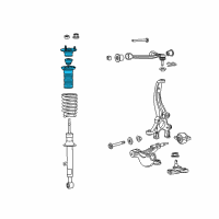 OEM 2021 Lexus RC F Front Suspension Support Assembly Diagram - 48680-24150