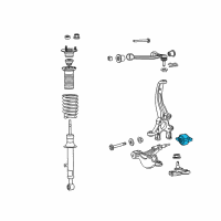 OEM 2017 Lexus RC F Bracket Sub-Assembly, Lower Arm Diagram - 48076-24010