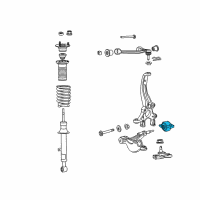 OEM 2016 Lexus RC F Bracket Sub-Assembly, Lower Arm Diagram - 48076-24010