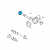 OEM 2007 Lincoln Mark LT Axle Assembly Diagram - 2L3Z-3220-AB