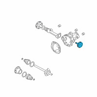 OEM 2005 Lincoln Navigator Axle Assembly Diagram - 6L1Z-3219-AA