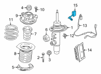 OEM 2022 BMW 330e xDrive HOLDER FOR VARIABLE DAMPER C Diagram - 37-10-6-891-977