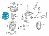 OEM BMW 330e xDrive FRONT COIL SPRING Diagram - 31-33-6-890-982