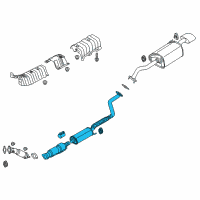 OEM 2018 Kia Forte Muffler Complete-Cen Diagram - 28600B0350