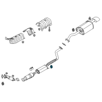 OEM 2016 Kia Forte Koup Hanger-Exhaust Pipe Diagram - 287803X000