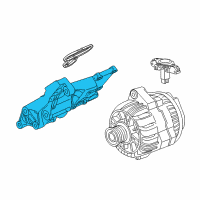 OEM BMW 645Ci Alternator Supporting Bracket Diagram - 12-31-7-533-840