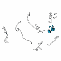 OEM 2015 Nissan Titan Pump Power Steering Diagram - 49110-ZV00A