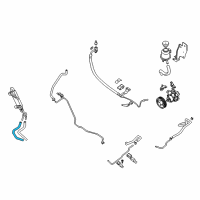 OEM Infiniti QX56 Power Steering Return Hose Diagram - 49725-7S005