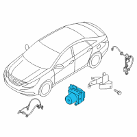 OEM 2016 Kia Optima Abs Antilock Brake Pump Assembly Diagram - 58920D5010
