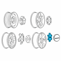 OEM 2007 GMC Canyon Hub Cap Diagram - 9595550