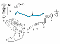 OEM Nissan Tube-Ventilation Diagram - 17321-5EE0A