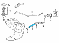 OEM 2020 Nissan Versa Hose-Filler Diagram - 17228-5EE0A