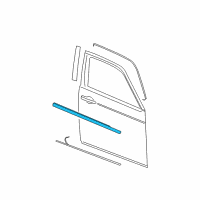 OEM 2005 Dodge Magnum WEATHERSTRIP-Front Door Belt Diagram - 4806060AE