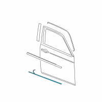 OEM 2005 Chrysler 300 Molding-Front Door Diagram - WG19AXRAC