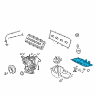 OEM 2003 Dodge Ram 3500 Gasket-Engine Oil Pan Diagram - 53021568AE