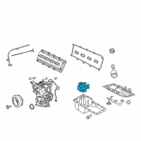 OEM 2011 Dodge Challenger Pump-Engine Oil Diagram - 53021622BH