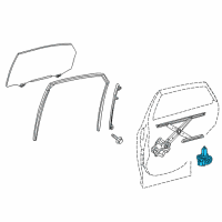 OEM Lexus RX450h Motor Assy, Power Window Regulator Diagram - 85710-0E081