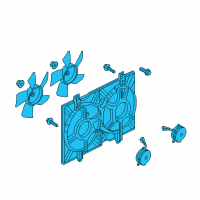 OEM Chevrolet City Express Fan Assembly Diagram - 19316315