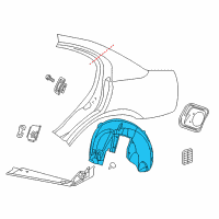 OEM Dodge Shield-Splash Diagram - 68205939AE