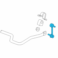 OEM 2010 Hummer H3 Stabilizer Link Diagram - 19168015