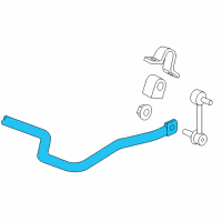 OEM 2010 Hummer H3 Shaft, Rear Stabilizer Diagram - 15086902